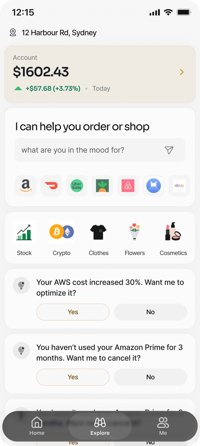 WorldClaw App explore screen